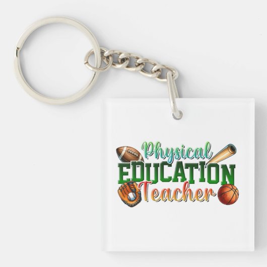 Leraar Cadeau | Lichaamelijke Opvoeding Leraar Sleutelhanger (voorkant)
