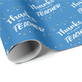 Leraar cadeau met sterren cadeaupapier (Rol Hoek)