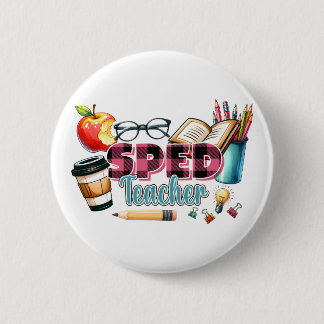Leraar Cadeau | Speciaal Onderwijs Leraar Ronde Button 5,7 Cm