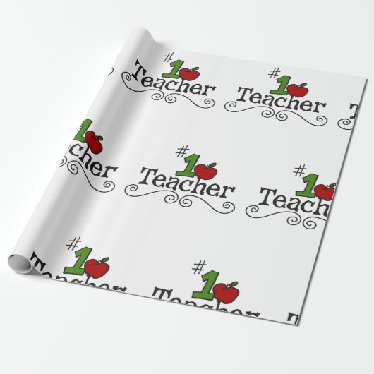 leraar cadeaupapier (Uitgerold)