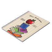 Leraar Cadeautje van de Apple van de Klasse met de Notitieboek (Linkerzijde)