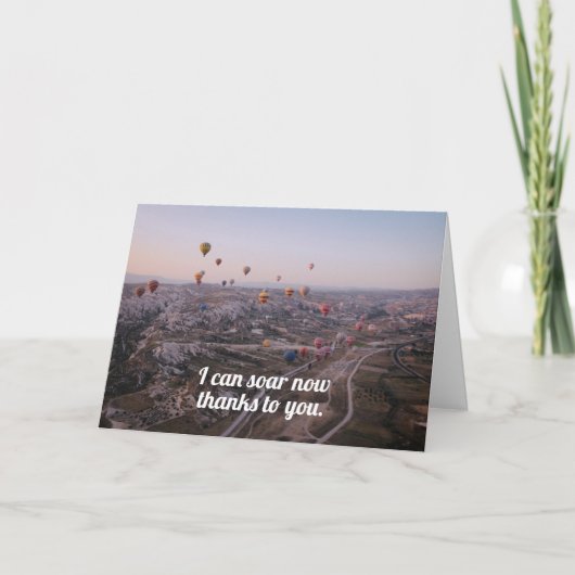 Leraar, Cargiver Hartelijk dank, Kaart (Voorkant)