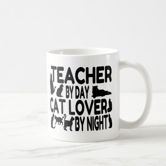 Leraar Cat Lover Koffiemok (Rechts)
