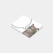 Leraar Cat Post merkt Kat op Post-it® Notes (Schuin)