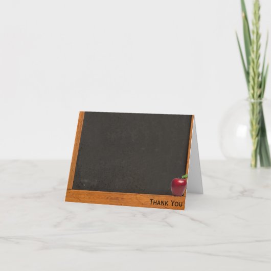 Leraar Chalkboard Bedankkaart (Voorkant)