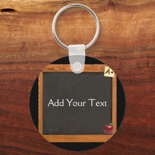 Leraar Chalkboard Sleutelhanger (Voorkant)