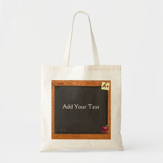 Leraar Chalkboard Tote Bag (Voorkant)