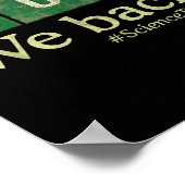 Leraar Chemie Wetenschap Eerste Dag van School Bru Poster (Hoek)