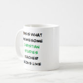 leraar Christelijke studies, geweldige Koffiemok (Voorkant links)