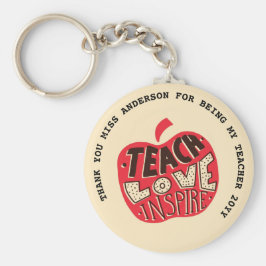 Leraar citeert waardering Afscheid van pensioen Sleutelhanger