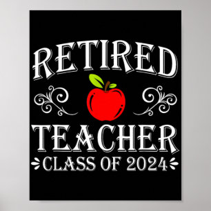 Leraar CL van 2024 Pensionering laatste schooldag Poster