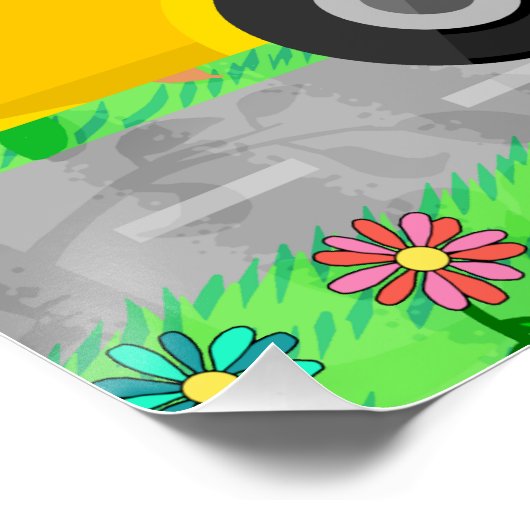 Leraar Classroom Welkomstbord Dieren in bus Poster (Hoek)