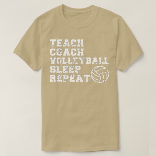 Leraar Coach Funny Volleyball T-shirt (Design voorkant)