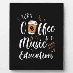 Leraar Coffee in muziekonderwijs Fotoplaat
