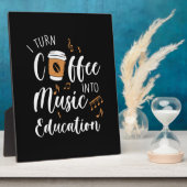 Leraar Coffee in muziekonderwijs Fotoplaat (Zijkant)