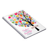 Leraar Colorful appel Tree bedankt je cadeau Notitieboek (Rechterzijde)