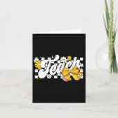 Leraar Coquette Bow Leraar Waardering Terug naar Kaart (Voorkant)