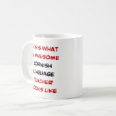 leraar cornish taal , geweldige koffie - mok (Voorkant links)