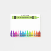 Leraar Crayon persoonlijke post-it-opmerking Post-it® Notes (Voorkant)