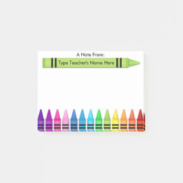 Leraar Crayon persoonlijke post-it-opmerking Post-it® Notes