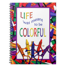 Leraar Crayons Colorful Life Note Book