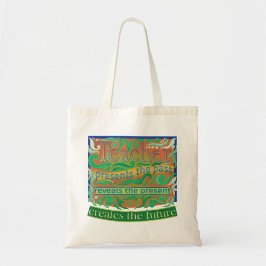 Leraar creëer de toekomst / Leerlingenwaardering Tote Bag (Voorkant)