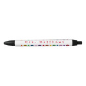 Leraar Cute Color Crayon Monogram Pen (Voorkant)