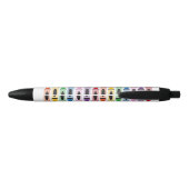 Leraar Cute Color Crayon Monogram Pen (Achterkant)