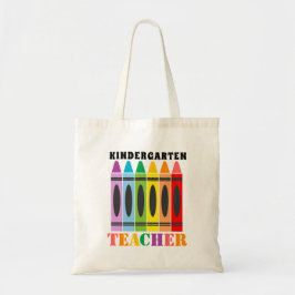 Leraar Cute Colorful Rainbow Crayons Tote Bag