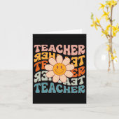 Leraar Daisy Kleurrijk - Leraar op de basisschool Kaart (Gele Bloem)