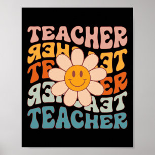Leraar Daisy Kleurrijk - Leraar op de basisschool Poster