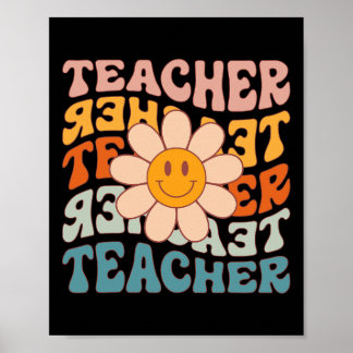 Leraar Daisy Kleurrijk - Leraar op de basisschool Poster