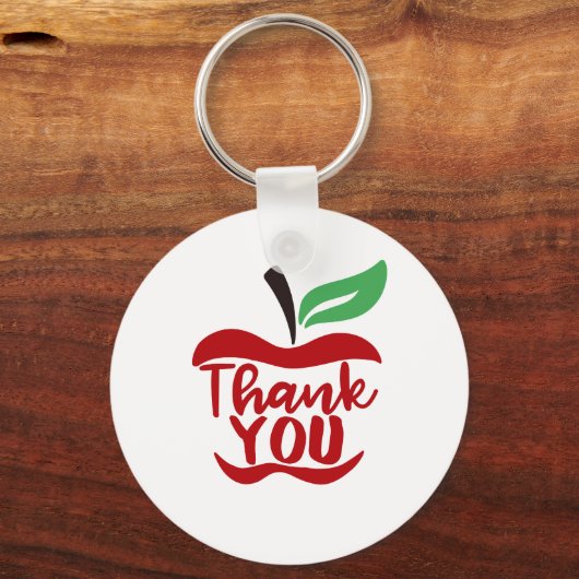 Leraar Dank je appelwoord sleutelhanger (Voorkant)