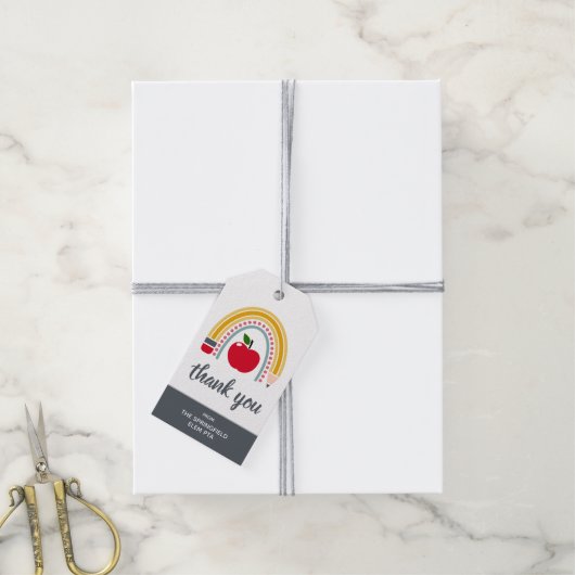 Leraar Dank je Cadeaulabel (Met Touw)