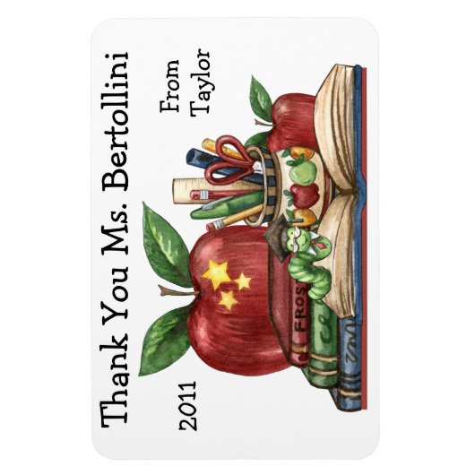 Leraar dank je magneet (Verticaal)