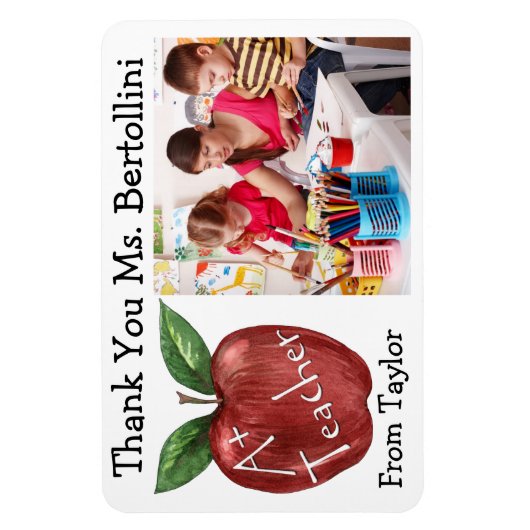 Leraar dank je magneet (Verticaal)