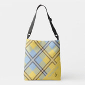 Leraar Dank je Persoonlijke cadeaunaam Tartan Crossbody Tas (Achterkant)