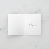 Leraar Dank je wel Bedankkaart (Binnen)