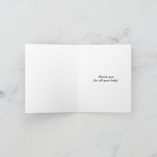 Leraar Dank je wel Bedankkaart (Binnen)