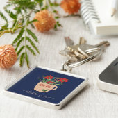 Leraar Dank je wel voor Kerstmis. Sleutelhanger (Zijkant)