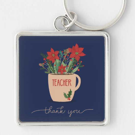 Leraar Dank je wel voor Kerstmis. Sleutelhanger (Voorkant)