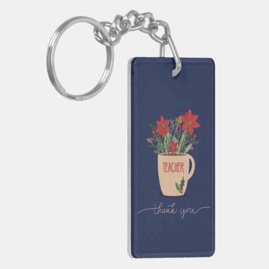 Leraar Dank je wel voor Kerstmis. Sleutelhanger (Voorkant Links)