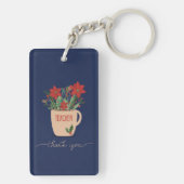 Leraar Dank je wel voor Kerstmis. Sleutelhanger (achterkant)