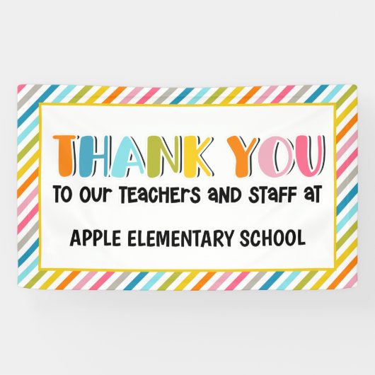 Leraar dank u banner (Horizontaal)