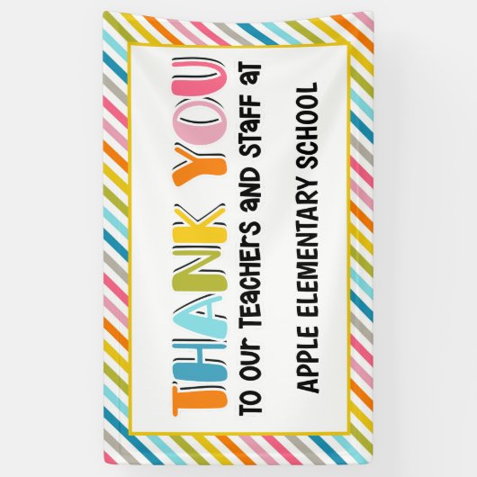 Leraar dank u banner (Verticaal)