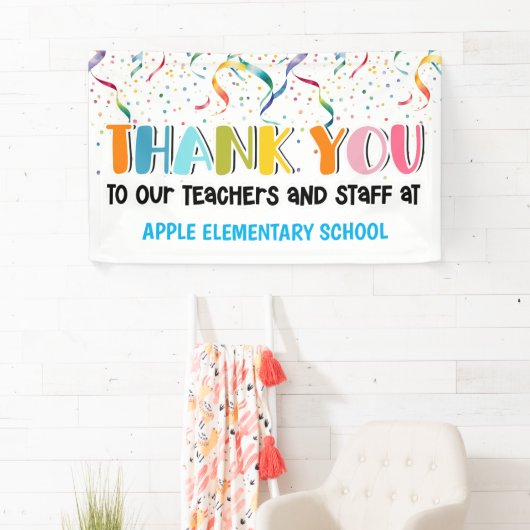 Leraar dank u banner (Insitu)