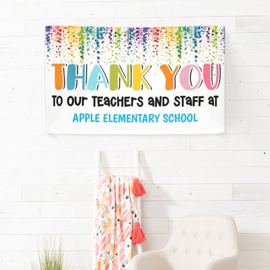 Leraar dank u banner (Insitu)