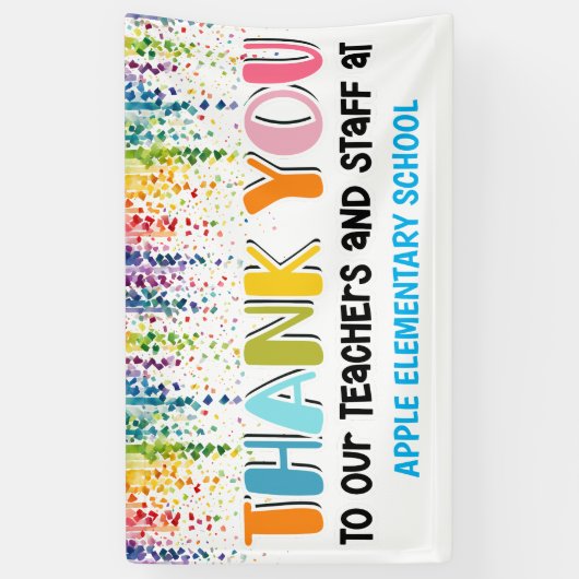 Leraar dank u banner (Verticaal)