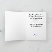 Leraar dank u kaart aanpassen! (Binnen)