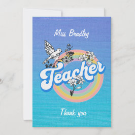 Leraar dank u met liefde en respect bedankkaart